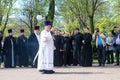 Kharkiv, Ukraine Ã¢â¬â 26 april, 2018: Moleben and laying flowers